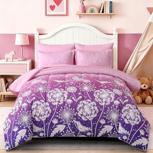 Kids Colorful Ombre Rainbow Comforter Sets (5pc-7pc) Deal
