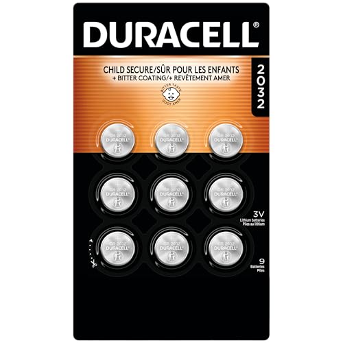DURACELL CR2032 3V Lithium Coin Batteries 9-Count Deal