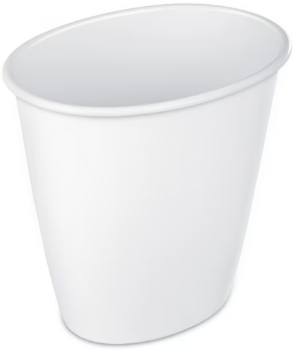 Sterilite Small Bathroom Trash Can, 1.5 Gallon
