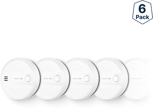 X-Sense SD20-W Wireless Interconnected Smoke Alarm Set - 6 Pack Deal