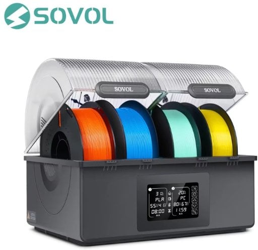 SOVOL Filament Dryer 4 Spools Dual Heating Chambers