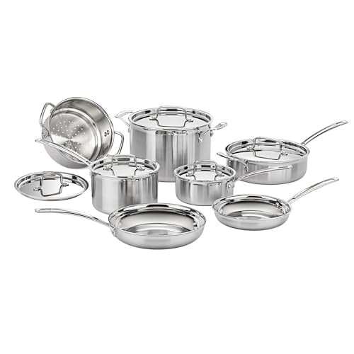 Cuisinart 12-Piece MultiClad Pro Triple Ply Stainless Steel Cookware Set Deal