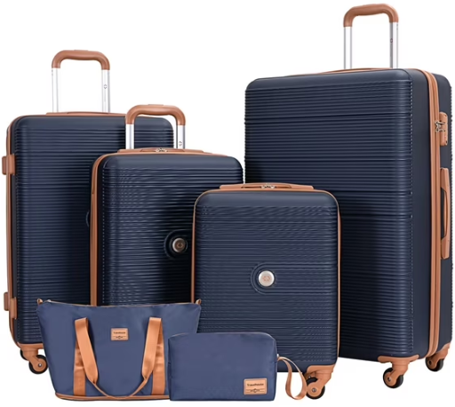 Travelhouse 6 Piece Hardshell Luggage Set