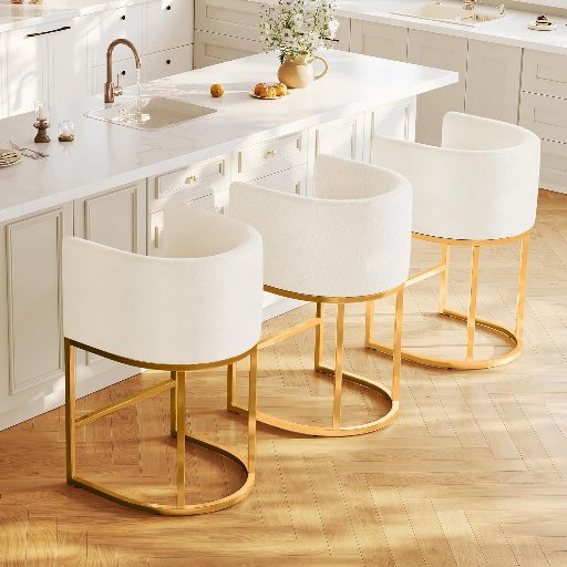 LVHOMLAX Counter Height Bar Stools Set of 3