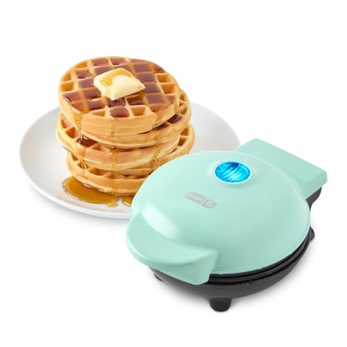 Dash Mini Waffle Maker - Aqua (2-Pack) Deal