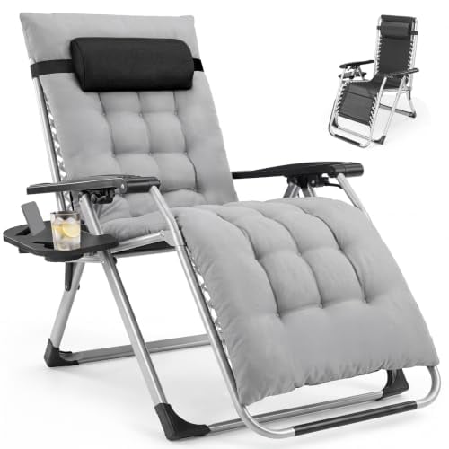 DUMOS Zero Gravity Lounge Chair Outdoor with Cup Holder Deal