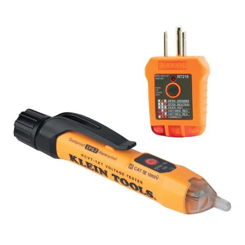 Klein Tools NCVT1XTKIT Non-Contact Low Voltage Tester Pen and GFCI Outlet Premium Test Kit, 70V to 1000V AC Deal