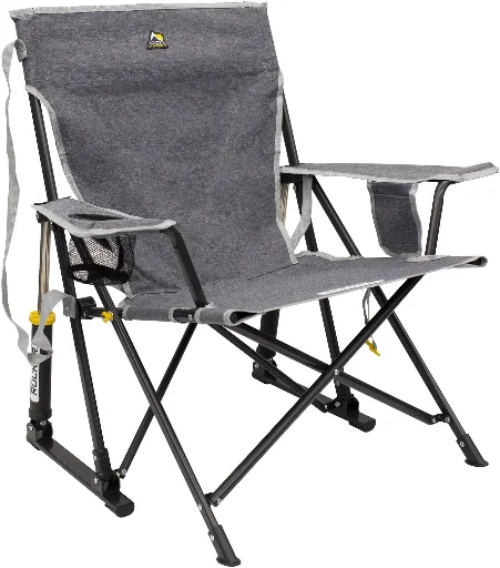 GCI Outdoor 410147 Kickback Rocker Camp Chair - Heathered Pewter Deal