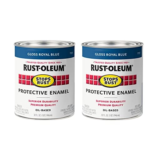 Rust-Oleum Stops Rust Brush On Protective Enamel Paint 2-Pack 12-Oz (Gloss Royal Blue) Deal