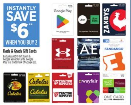 Dollar General Gift Cards Deal Week of 6/7 - 6/13 Deal