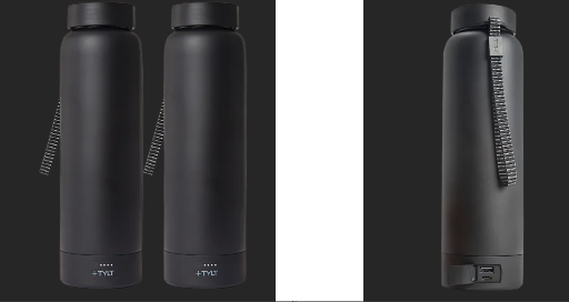TYLT Power Stainless Steel Bottle 2.0 w/ Wireless Charging Power Bank 2-Pack 24-oz Deal