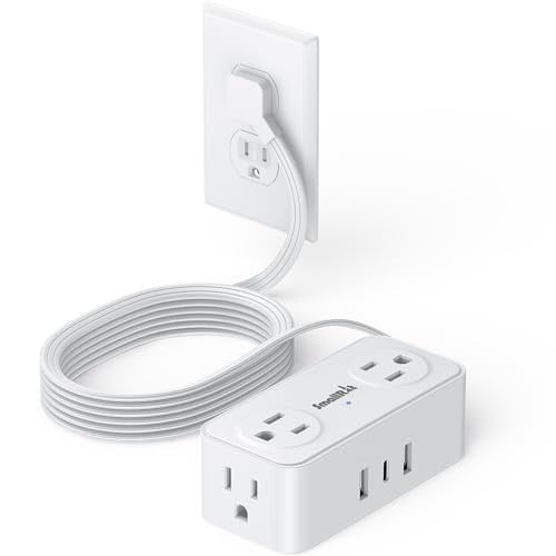 SMALLRT 6.5' Power Strip with USB & Surge Protector Deal