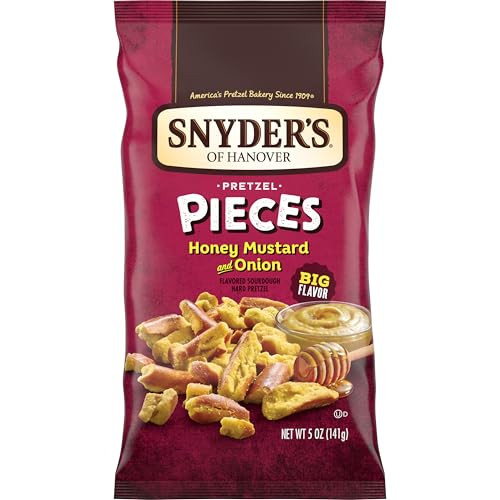 8-Pack 5-Oz Snyder's of Hanover Pretzel Pieces (Honey Mustard & Onion)