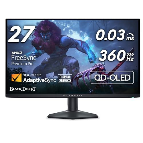 Alienware AW2725D 27" QD-OLED 360Hz Gaming Monitor