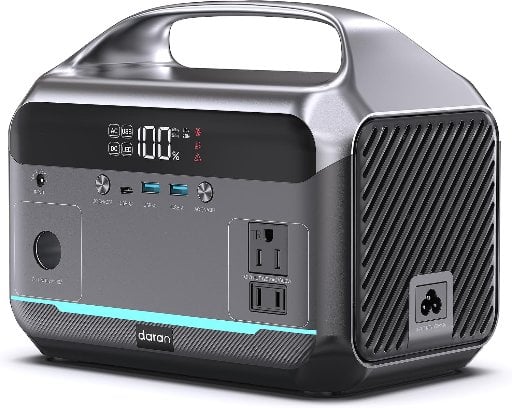 Daran 288Wh 600W Portable Power Station w/ LiFePO4 Battery