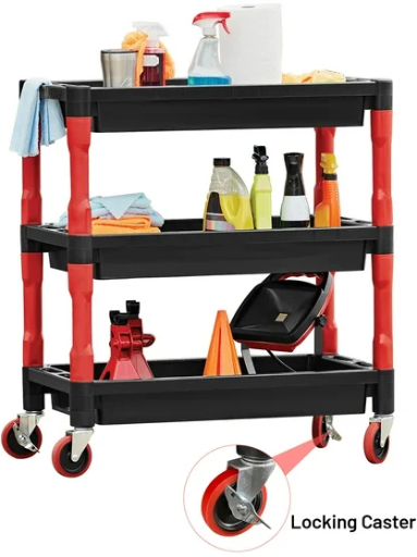 3-Shelf Auto Drive Professional Detailing Cart Deal