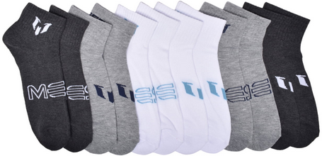 Messi Men's 6-Pack Quarter Socks