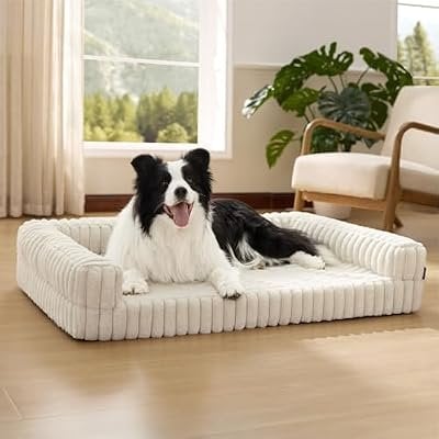 Bedsure ComfyFleece Memory Foam Orthopedic Dog Bed