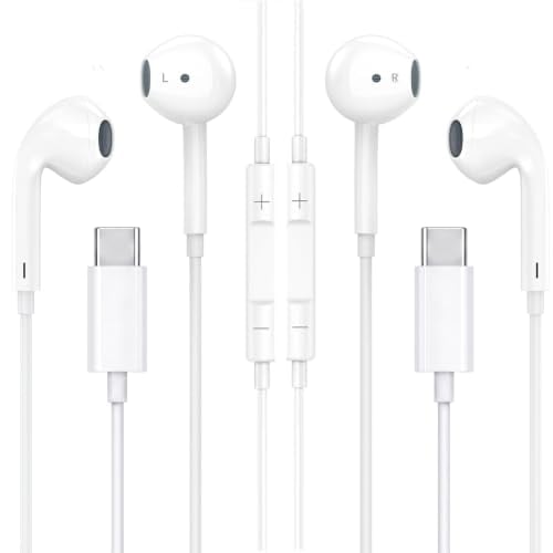 Somnuvive USB C Wired Earbuds 2-Pack