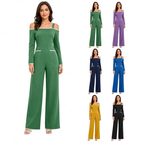 Off Shoulder Wide Leg Jumpsuit