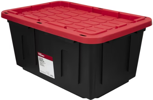 27-Gallon Hyper Tough Snap Lid Plastic Storage Bin Container