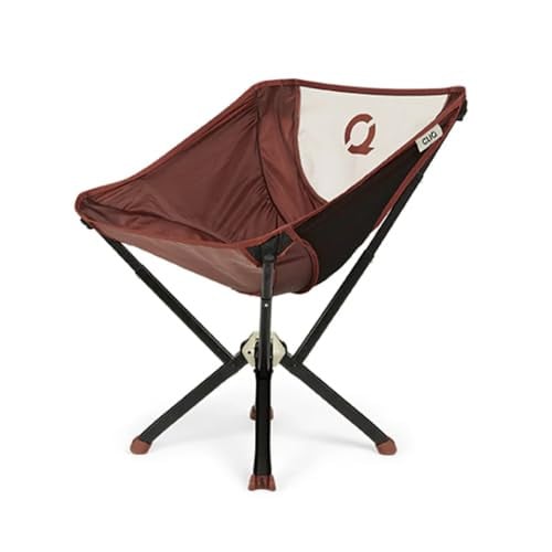 CLIQ ClassiQ Camping Chair - Lightweight Portable Lawn Chair (Brick Red)