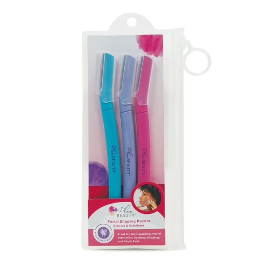 Plum Beauty Facial Shaping Razors 3-Count