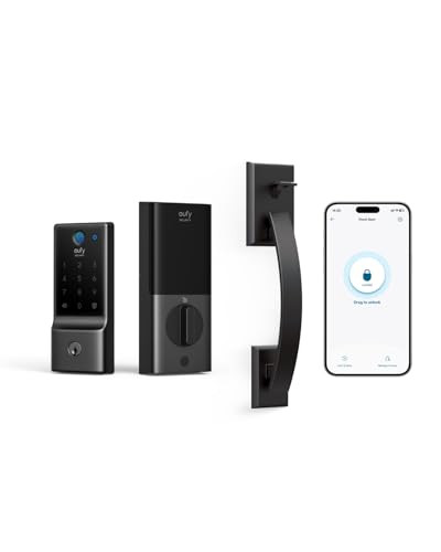 Eufy Security Smart Lock C220 w/ Fingerprint Keyless Entry + Handle Set