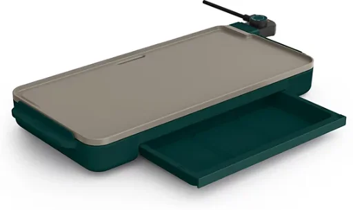 Bella 10" x 20" Griddle w/ Warming Tray