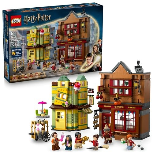 LEGO Harry Potter: Chamber of Secrets - Quality Quidditch Supplies & Ice Cream Parlour (76452, 795-Piece)