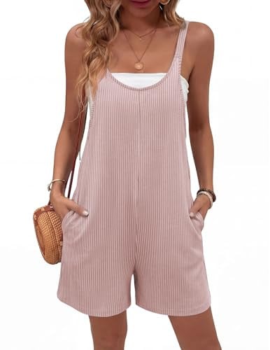 Ekouaer Rompers Loose Sleeveless Overalls Deal