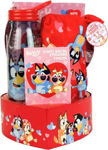 Bluey Heart Box Valentines Gift Set