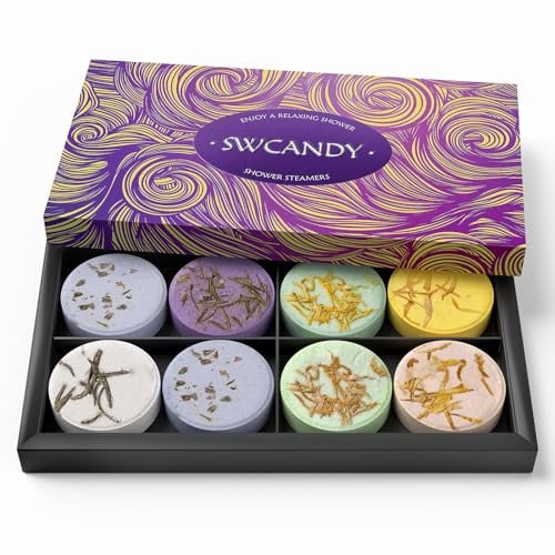 SWCANDY Aromatherapy Shower Steamers 8-Pack for Women