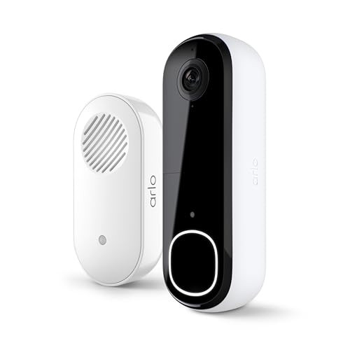 Arlo 2K Battery/Wired Smart Wi-Fi Video Doorbell + Chime 2 (2nd Gen)