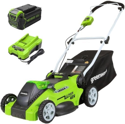 Greenworks 40V Cordless Lawn Mower with 4.0Ah Battery & Charger Deal