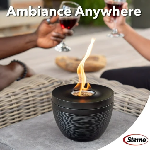 Sterno Tabletop Firepit Small Onix 6.5"D x 5"H Deal