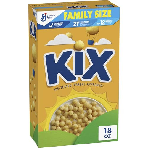Kix Whole Grain Breakfast Cereal, 18 oz