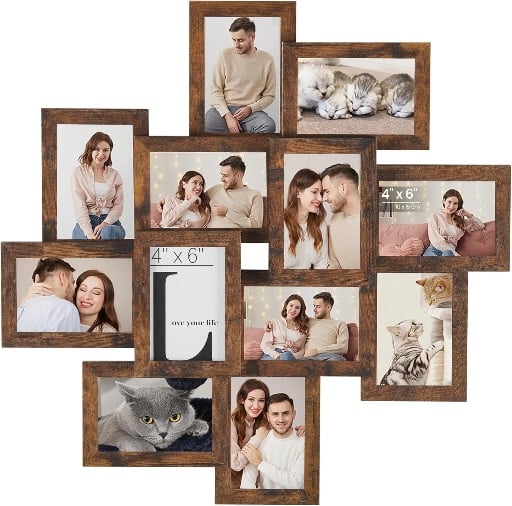 SONGMICS 4x6 Picture Frames Collage Wall Decor - 12-Pack Deal