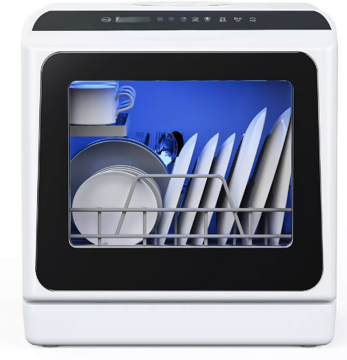 Simzlife Portable Countertop Dishwasher 4 Place Setting