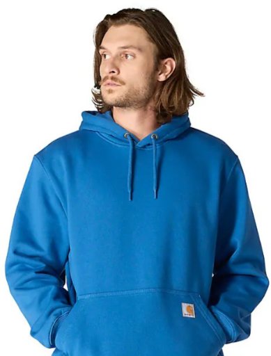 Carhartt Men's Paxton Hoodie in Dark Horizon Blue