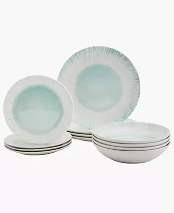 12-Piece Haven Speckled Assorted Dinnerware Sets