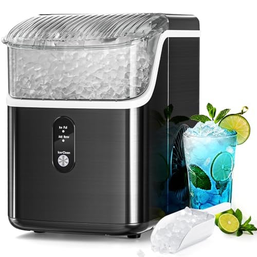 Antarctic Star Countertop 34lbs/24H Nugget Ice Maker Machine