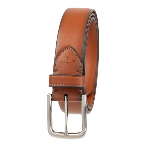 Dockers Men's Everyday Casual Leather Belt w/ Harness Buckle