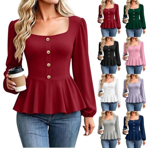 Long Sleeve Button Up Blouse