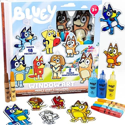 Bluey Window Art Suncatchers Kit Deal