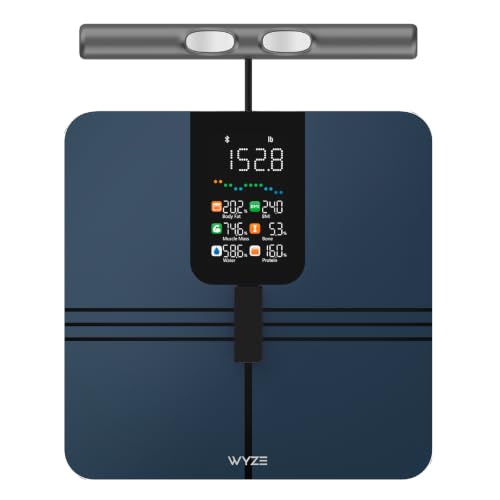 Wyze Smart Scale BodyScan with Handle, Bluetooth, 400 lbs, Black