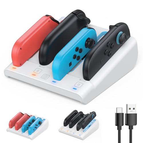 FASTSNAIL Switch Controller Charger for Nintendo Switch 2/1/OLED for JoyCon Deal