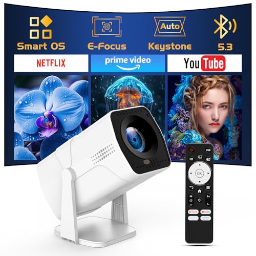 TMY 1080P WiFi & Bluetooth Projector with Built-in Apps