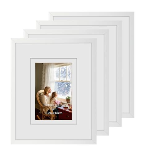 PHAREGE 8x10 White Picture Frames 4 Pack