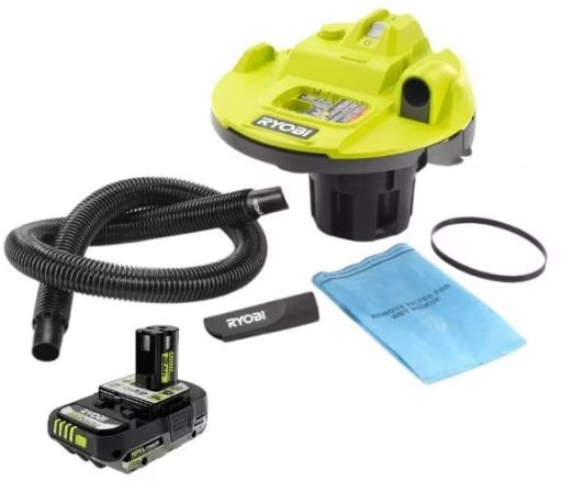 RYOBI ONE+ 18V Cordless 5 Gal. Bucket Top Wet/Dry Vacuum with 2.0 Ah Battery Deal